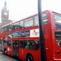 London Red Double Decker Bus with Croatia Advert