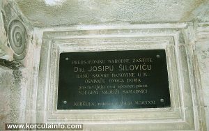 Plaque Dr. Jospi Šilovic @ Ismaelli Palace 1931