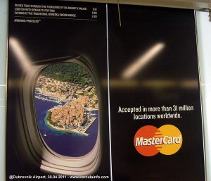 Korcula Town image on Mastercard Advert