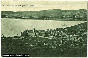 Panorama of Badija and Monastery - early 1900s