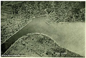 Birdsview of Vela Luka bay (1920s)