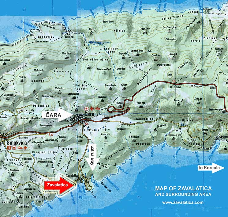 Map of Zavalatica