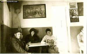 Locals inside krcma Mali Ucijak - mid 1970's