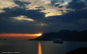 Peljesac Channel Sunset - viewed from Korcula Island