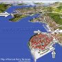 Map of Korcula Car Ferry and Boat Terminals