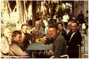 Group of Locals Drinking @ Terrace of Hotel Korcula (1960s)