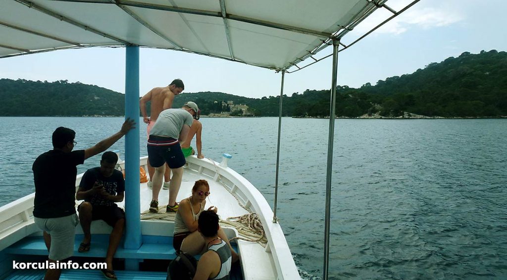 Mljet National Park day trip boat to St Mary's islet