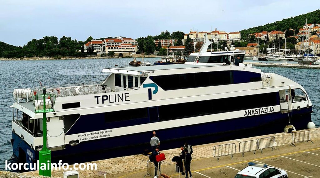 TP Line ferry in Korcula port